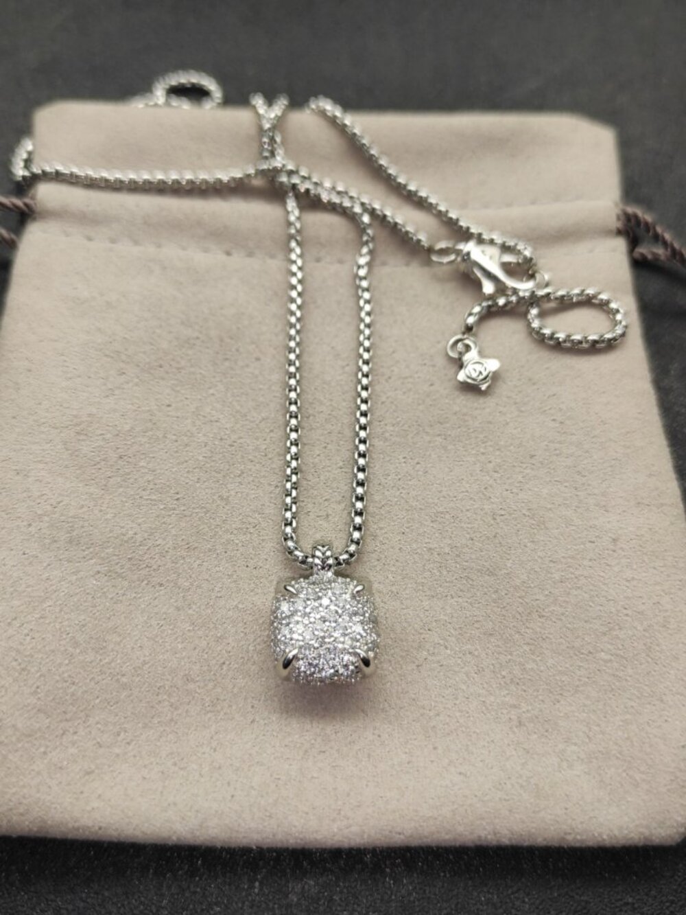 David Yurman 925 Silver Necklaces with Original Pouch